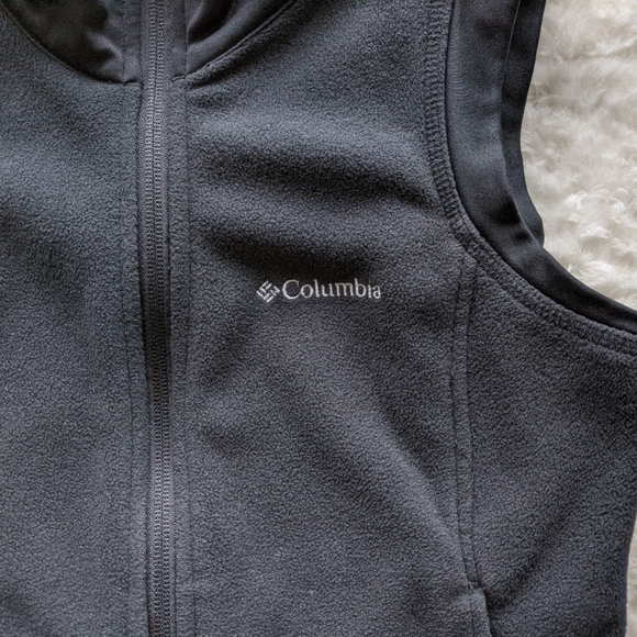 Columbia Black Fleece Vest XS - Picture 2 of 5